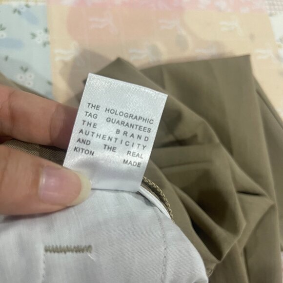 Kiton Khaki Casual Pants - Picture 7 of 9